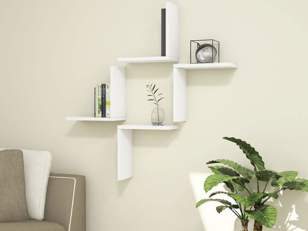 Wall Shelves | Set of 4 wall shelves / wall book rack