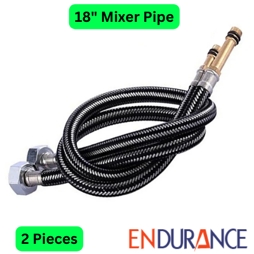18 Inches Mixer 2PC Hot and Cold Basin Sink Mixer Pipe for Basin Sink Mixer Water Tap. 