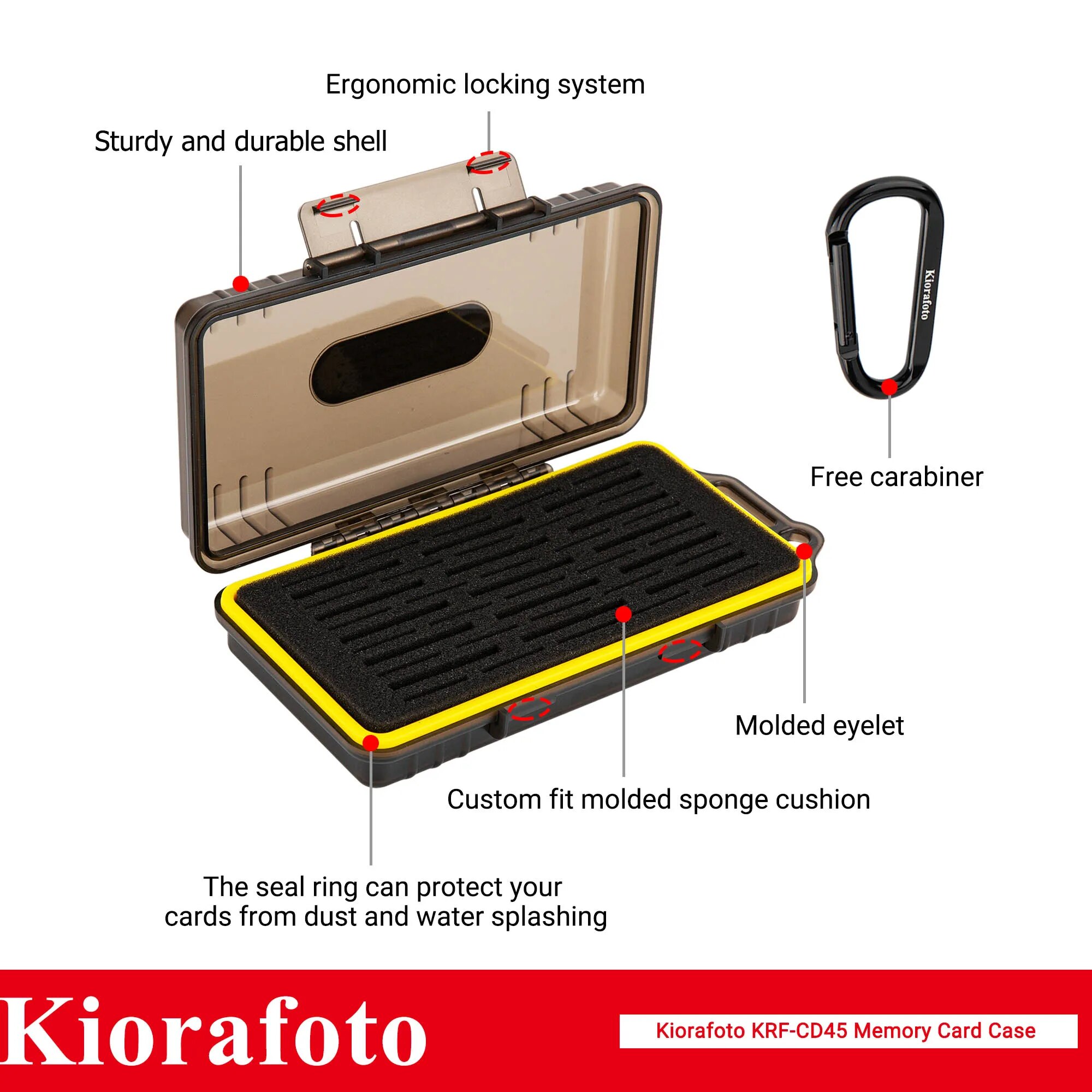 45 Slots Memory Card Holder Case Organizer Keeper Storage for SD XQD Cfexpress Type A for PSV PS Vita Nintendo Switch Game Cards. 