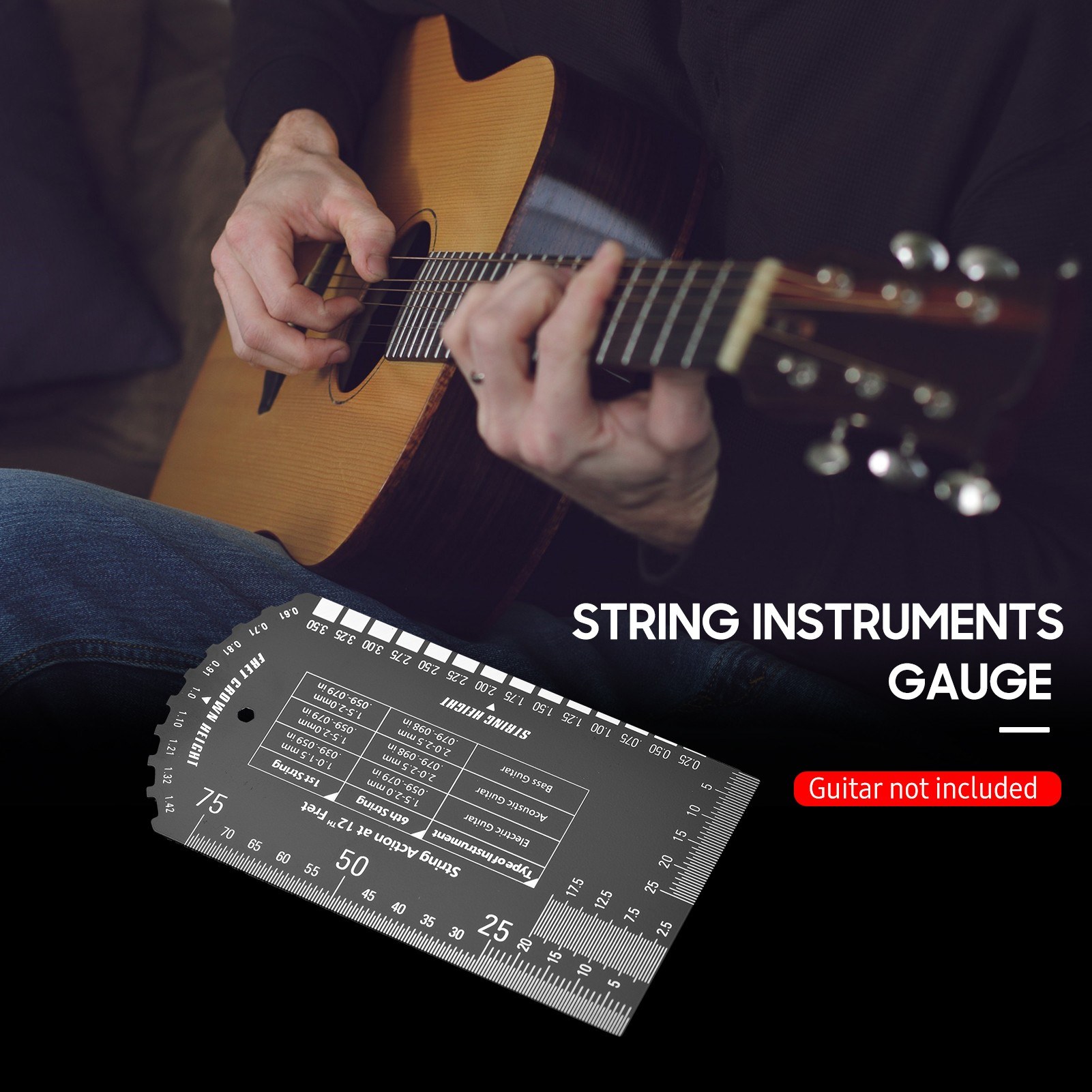 Baroque string instruments, line gauges, string movements, line gauges, electric bass, and acoustic guitars - grey. 