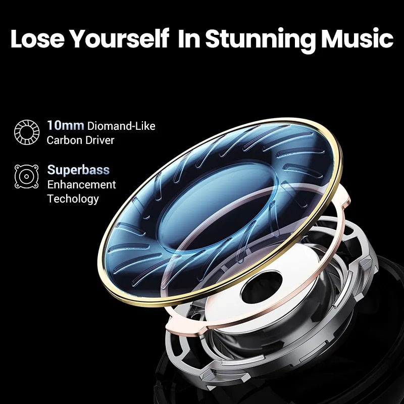 UGREEN HiTune X6 ANC Wireless Headphone Bluetooth 5.1 TWS Earbuds ANC 35dB Hybrid Active Noise Cancelling for iPhone 15 Pro Max. 
