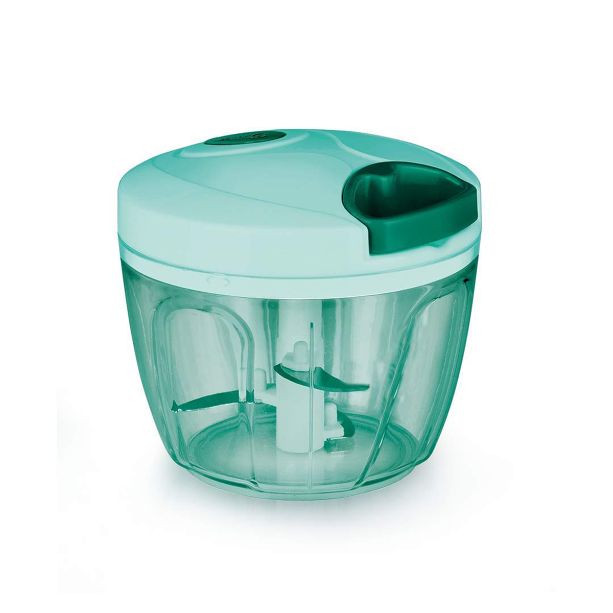 Large Handy and Compact Chopper Handy Quick Cutter for Kitchen, 3 Blade Stainless Steel, Pull String, Green 350ml And 900ml