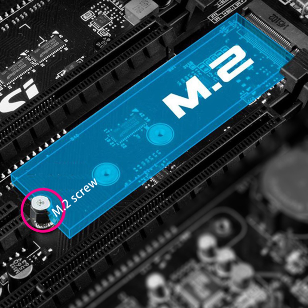 1Set M.2 SSD Screw Kit Stand Off Screw Hex Nut Computer Hard Drive Screw for A- M.2 SSD. 