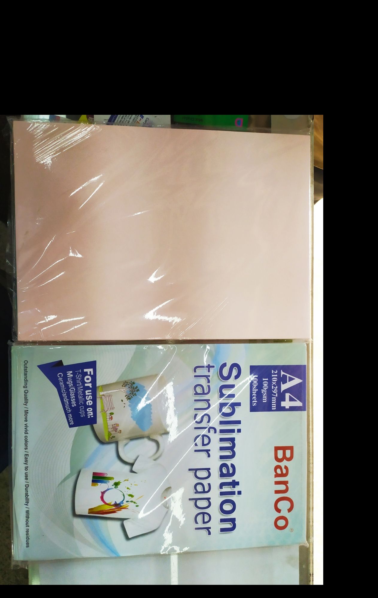 t shart print paper / sublimation paper / paper 100 sheet pkt. 