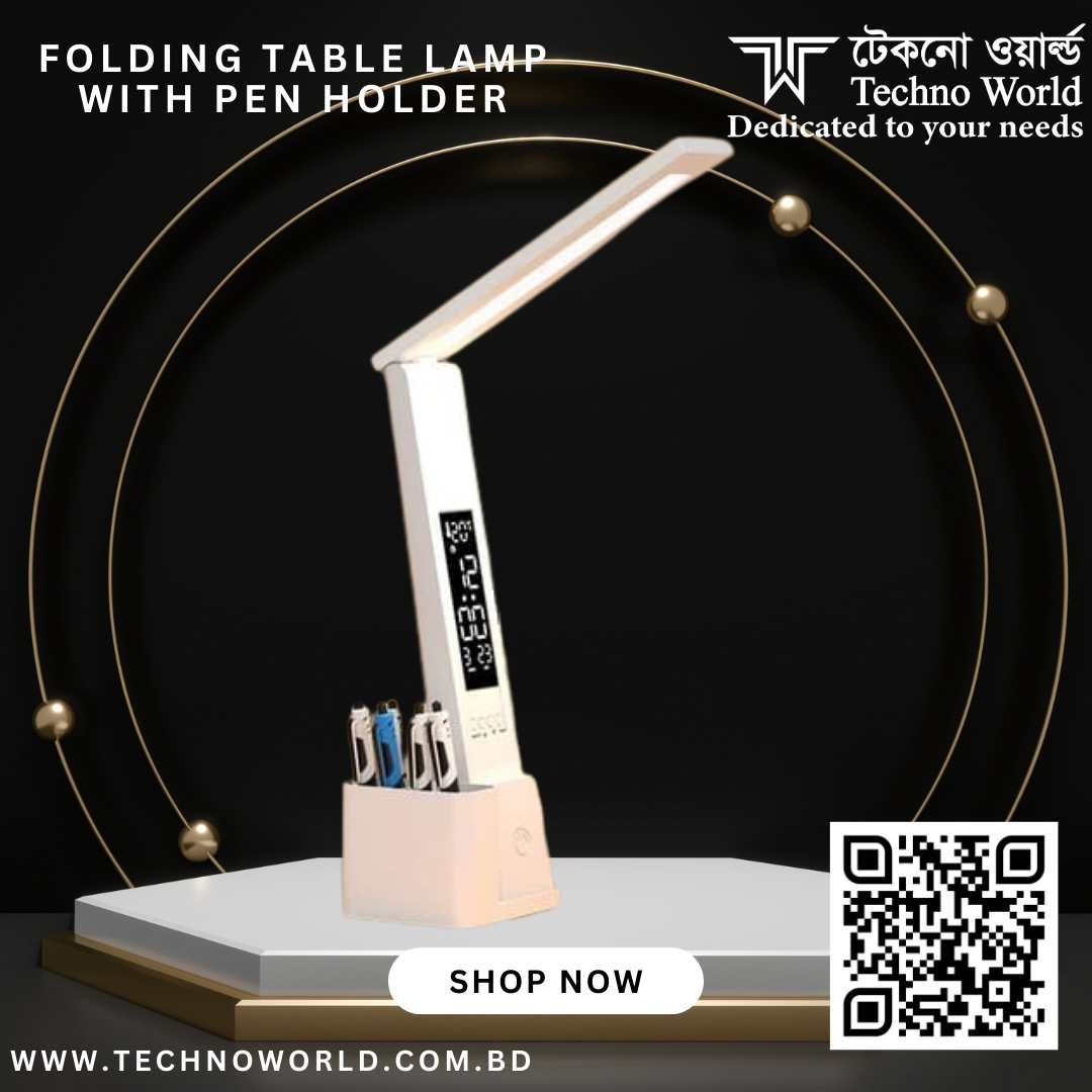 Folding Table Lamp with Pen Holder/ Table Lamp /lamp / AC/ DC Table ...