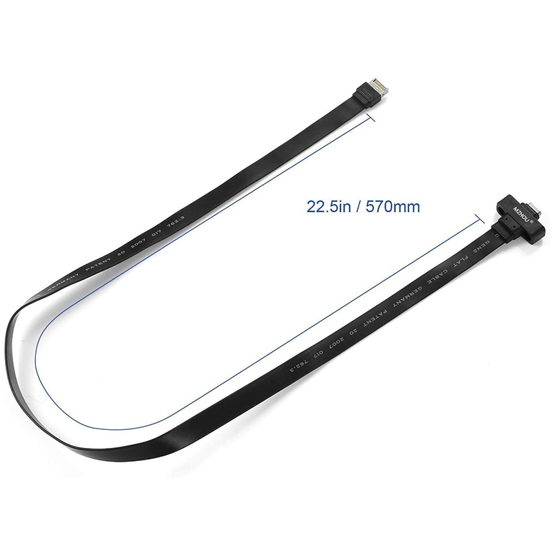 【3C VictoryEagle】USB 3.1 Type C Front Panel Header Extension Cable 50 cm, USB 3.1 Type to USB 3.1 Type C Cable,Gen 2 Gbps. 