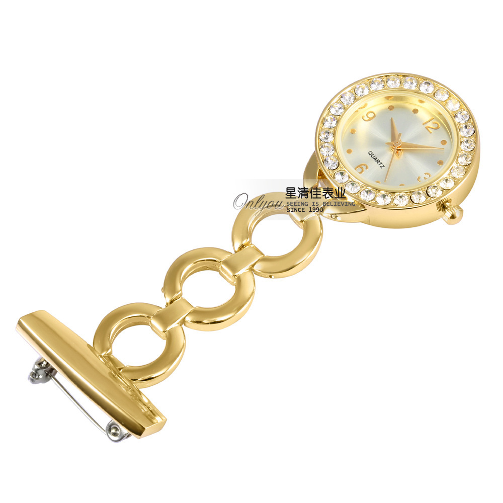 Hot Selling Classic Enlarged Rose Gold 4057 Medical Nurse Watch Hanging Watch, Imported Movement, Vintage Pocket Watch, Gift Watch