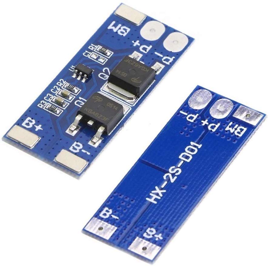 20Pcs- HX-2S-D01 2S 8A BMS Battery Protection Board 2S 8A 7.4V 8.4V 18650 AA AAA Lipo Li-ion Lithium Battery BMS Chargers Protection Module Batteries Management System. 