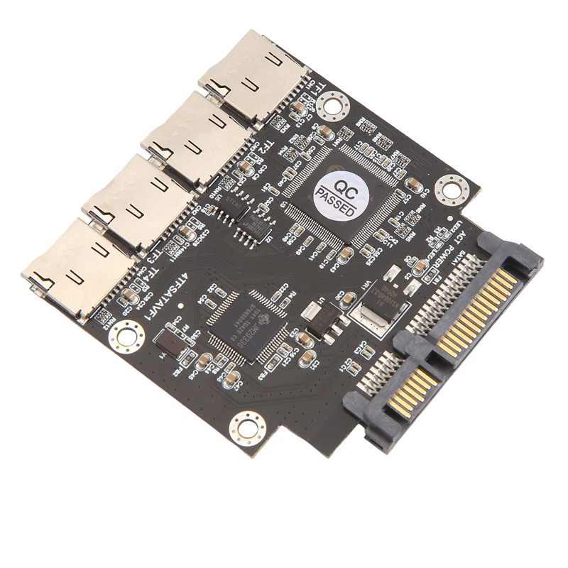 4 Way Micro-SD TF Memory Card to SATA Serial Adapter SSD Industrial Embedded Mobile Storage Module. 
