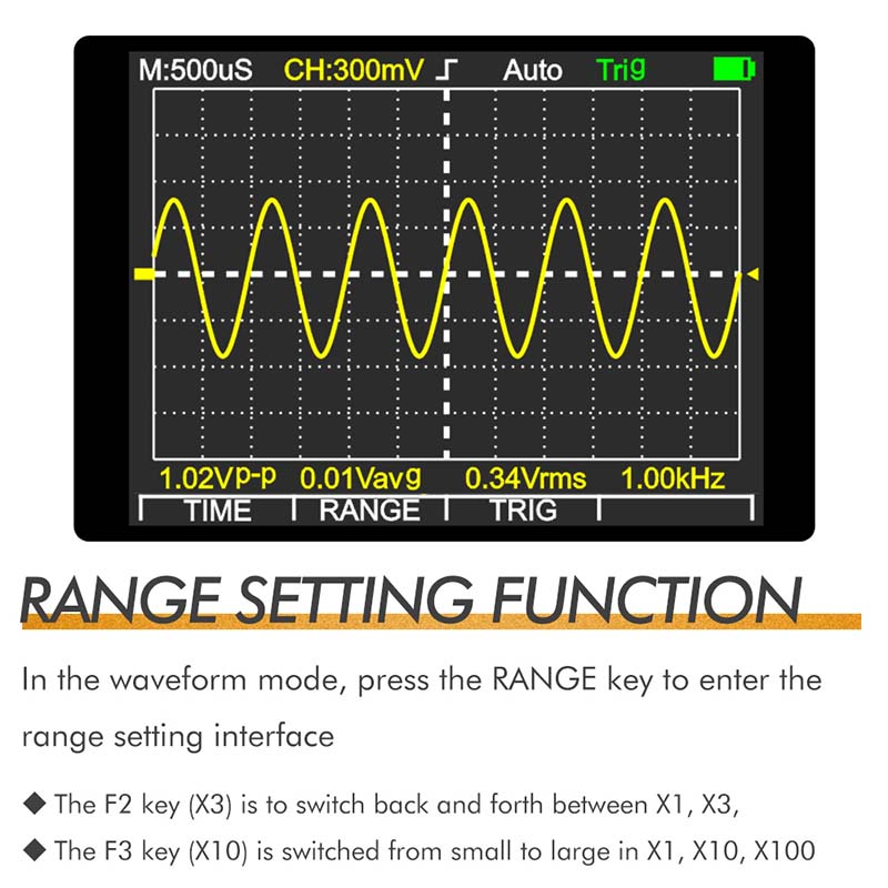 MT8028 2 in 1 HD Intelligent Graphical Digital Oscilloscope Multimeter With 2.4 Inches Color Screen for Electronic Test. 