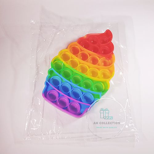 Cone ice cream pop it toy | Ice Cream Shape Popit Toy. 