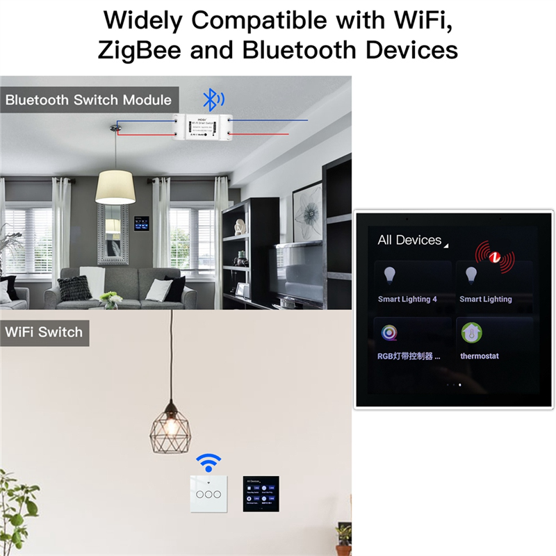 Tuya Smart Home Control Panel Multi-Functional Control Panel for Intelligent Scenes Smart. 