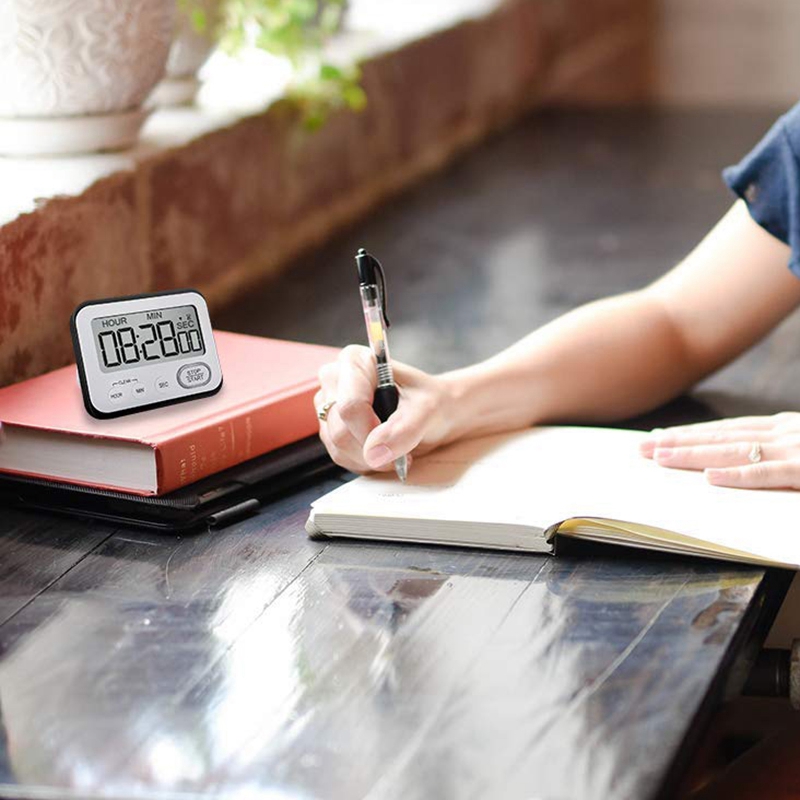 Digital Kitchen Countdown Timer: Teachers Classroom Counter Large LCD Loud Magnetic Clip Kids Simple Clock Mini Small Stopwatch Big Beeper Minute Hour Seconds Cooking Giant. 
