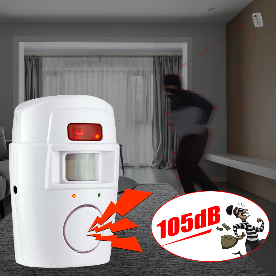Motion sensor alarm / Home Security Pir Sensor Anti-Theft Remote Control Wireless Alarm. 