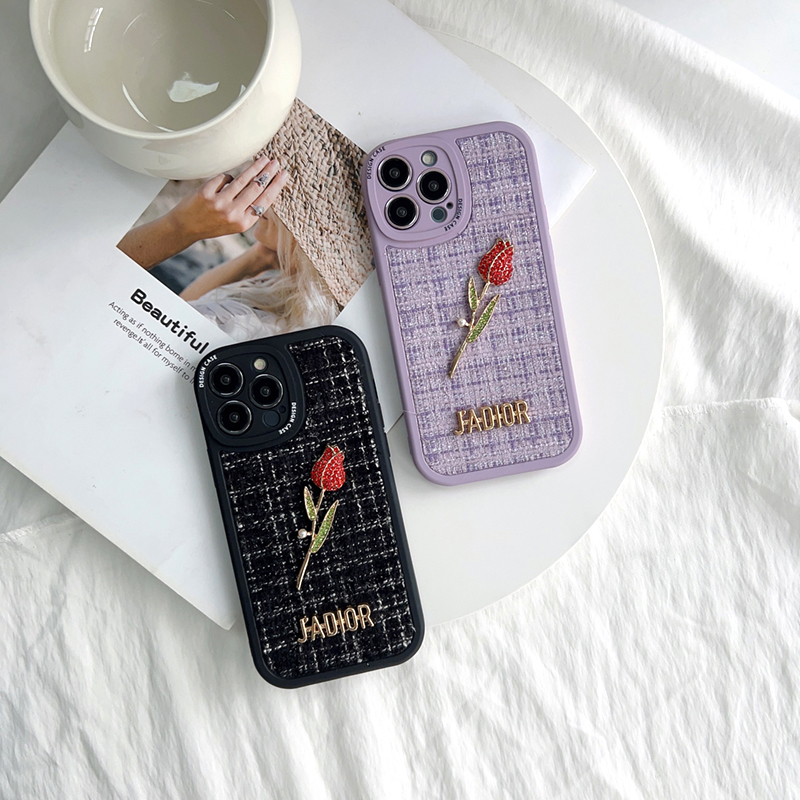 FELMYST Casing Case For Vivo Y01A Fashion Rose Flower Gemstone Ornament Brand JADIOR Gem Soft Silicone Fabric Phone Case Full Cover Camera Protection Cases Shockproof Back Cover Phone Casing Softcase For Girls. 