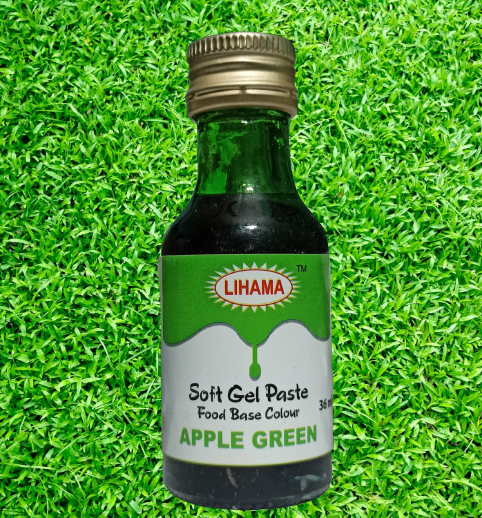 Lihama Organic Soft Gel Food Color Combo Apple Green = 36ml