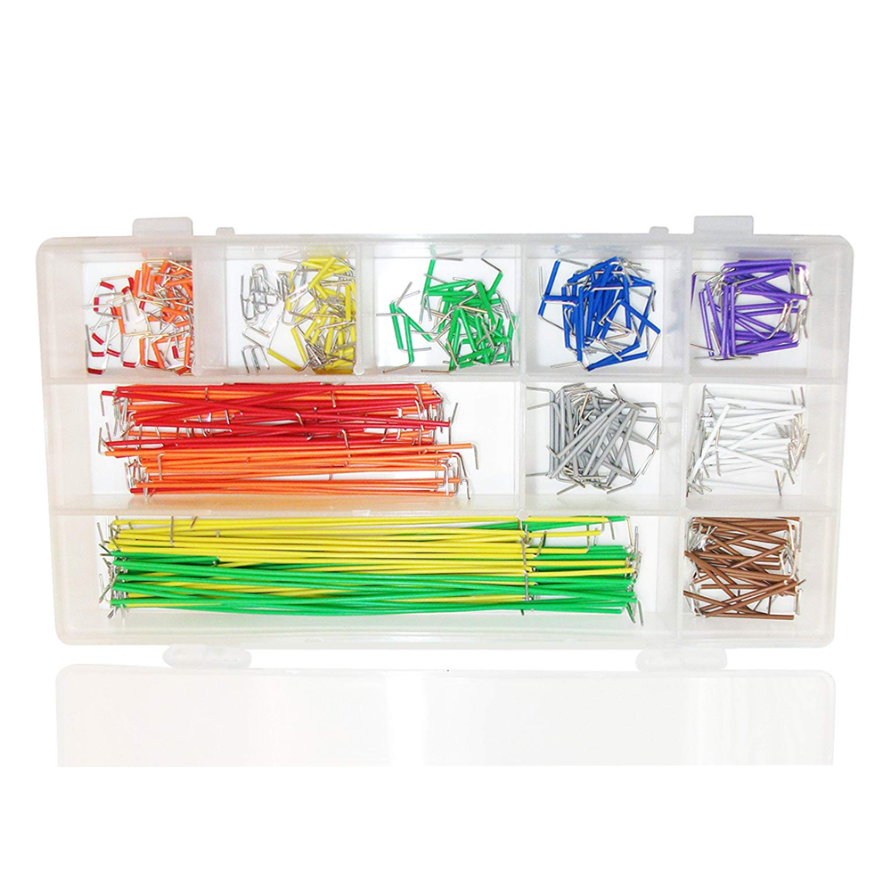 140 pcs U Shape Solderless Breadboard Jumper Cable Wire Kit for Arduino. 