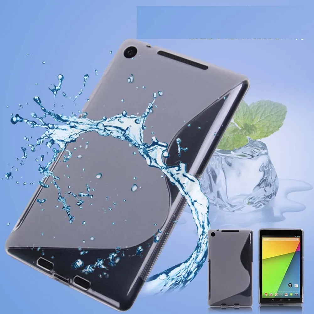 【Lejia】Nexus 7 2013 TPU case - for New Google Nexus 7 FHD Tablet pouch silicon cover funda (Not for Nexus 7 1st. 