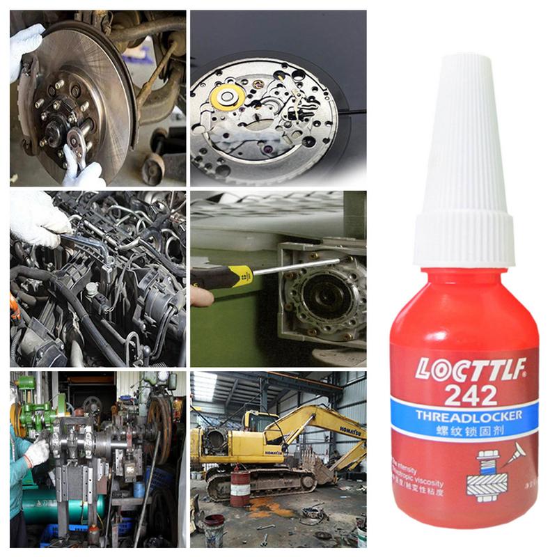 10ml Threadlocker Loctite 242 Screw Glue Thread Locking Agent Anaerobic Glue Anti-loose Screw Adhesive For Household Use Amour zii. 