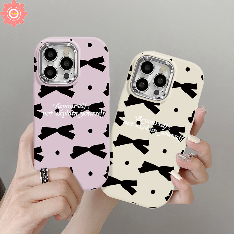 For Oppo A35 A57 A18 A38 A53 A16 A17K A15 A98 A58 A78 A77 A55 A12 A9 A74 A54 A5 A52 A15s A76 A7 A5s A3s A17 A11 Reno 5F 5 4F Fashion Candy Color Bowknot Plating Metal Lens Case. 