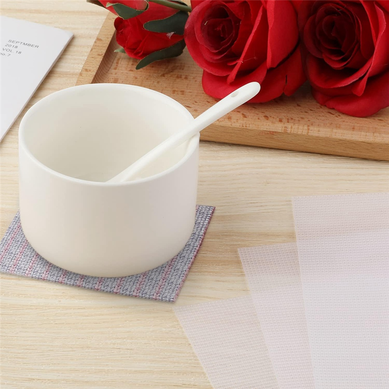 12Pcs 14 Count Plastic Mesh Canvas Sheets, Canvas Plastic Grid Sheet. 