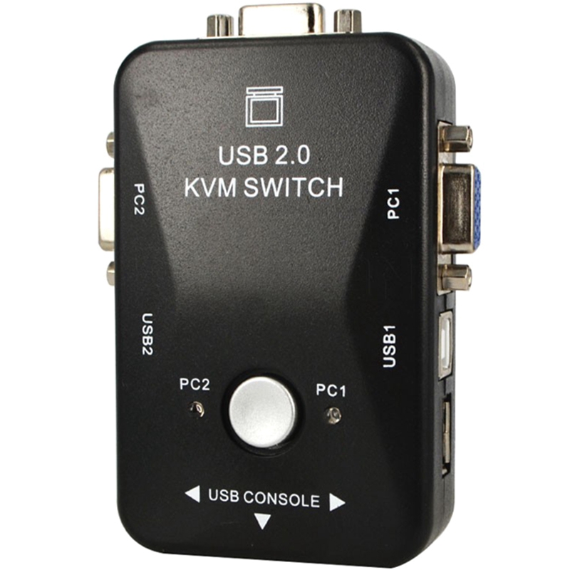 【Lejia】Usb 2.0 Switch 2 Usb Switcher 1920*1440 Vga Svga Splitter Box For Computer Sharing Monitor Keyboard. 
