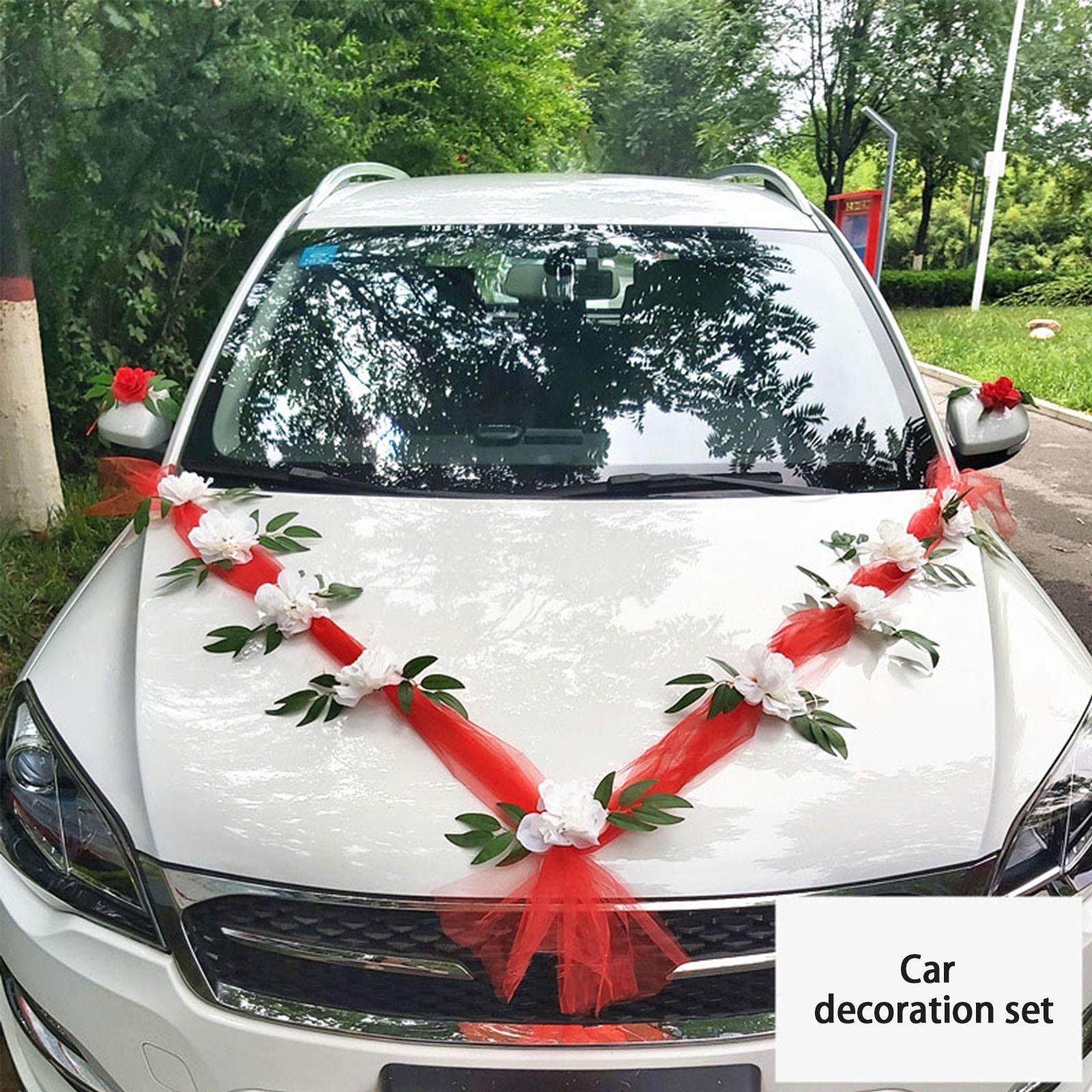 Wedding Car Flower Decoration Artificial Flowers Ornament for Ceremony Accessories. 