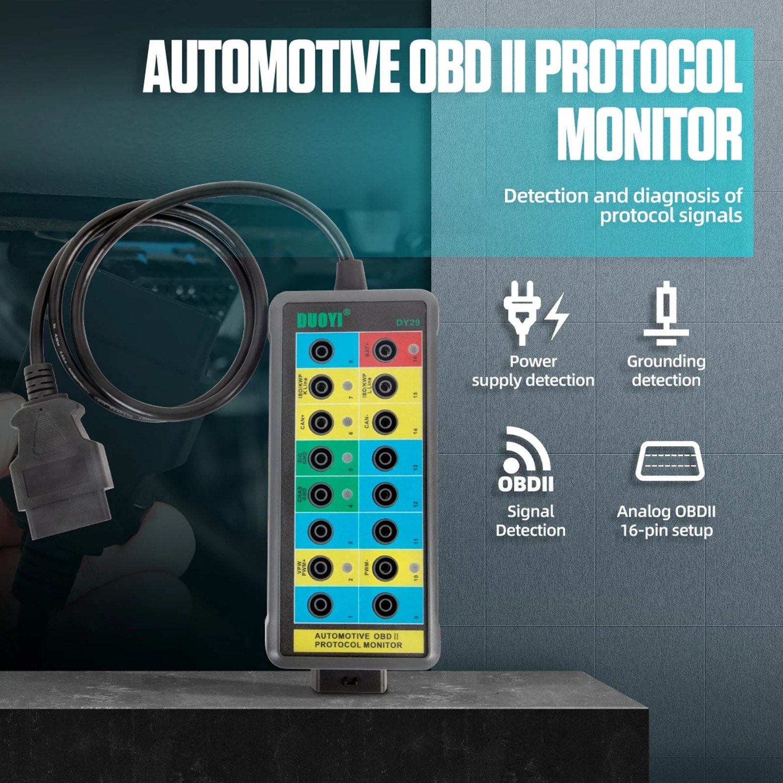 Electrical Diagnostic Tools Can Bus Analyzer Breakout Box. 