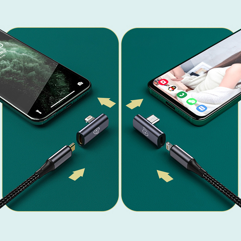 Lightning to Type-C Converter Mobile Phone Adapter USB-A to Type-C OTG Converter Creek. 
