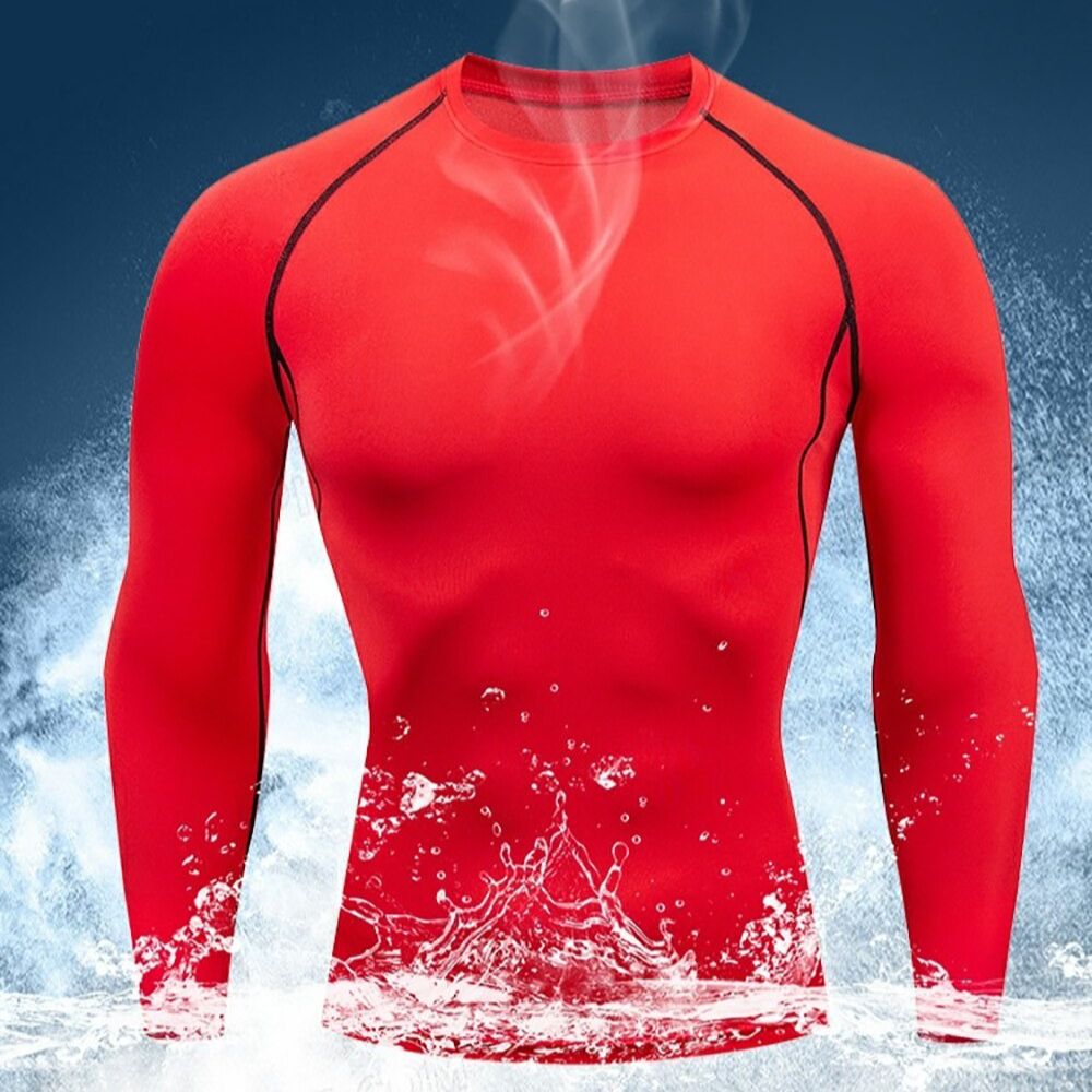 Men Workout Long Sleeve T- shirt Spring Autumn Gym Running Sport Men's T-shirts Fitness Sportswear Outdoor Tops For Men Clothes. 