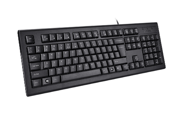 A4tech KRS-82 USB Wired Keyboard - Bangla Layout - FN Multimedia Key - Comfort Roundedge Keycaps - USB - For PC/Laptop - Black. 