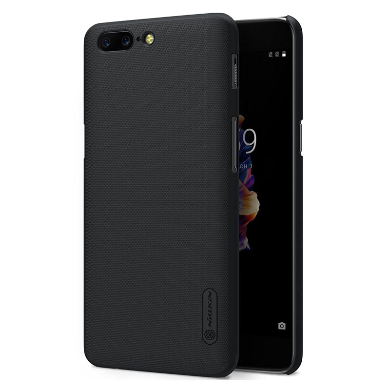 Nillkin Super Frosted Shield Matte cover case for Oneplus 5 - Black. 