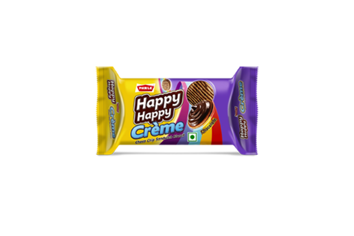 Parle Happy happy choco chip cookies , pack of 12× 60 grams, 720 grams. 
