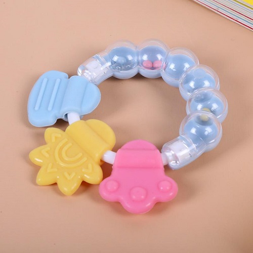 Child World Baby Bell Teether Ring Teether (Random Color)