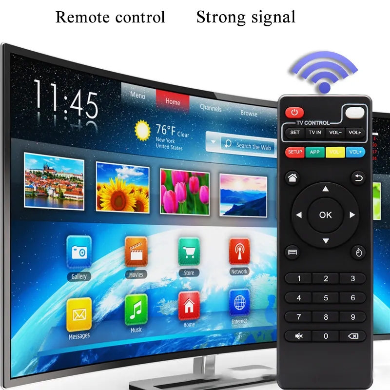 Wireless Replacement Remote Control For MXQ X96 H96 MAX/V88/TX6 T95X/T95M Mini Android TV Box For Android Smart TV Box Remote. 