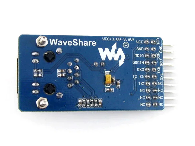 Waveshare DP83848 Ethernet Board Physical Layer Transceiver Evaluation Development Board Module Kit with RJ45. 