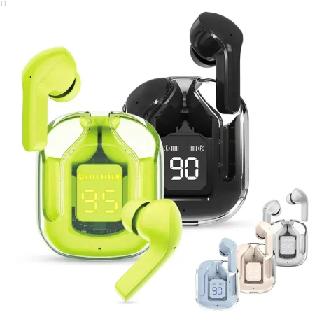 BT30 Mini transparent Wireless Bluetooth headset Digital display ENC noise reduction. 