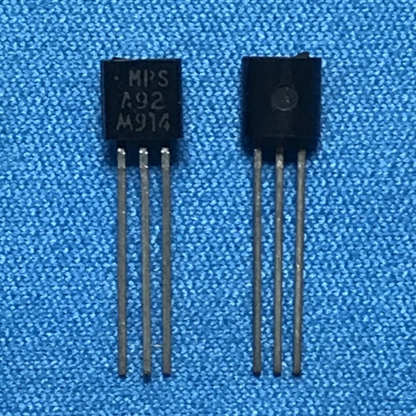 10Pcs- A92 PNP Transistor MPSA92 MPS-A92 PNP Transistor 300V 0.5A Transistor TO-92 Package 3Pin Leads PNP Silicon Bipolar Junction Transistor BJT. 