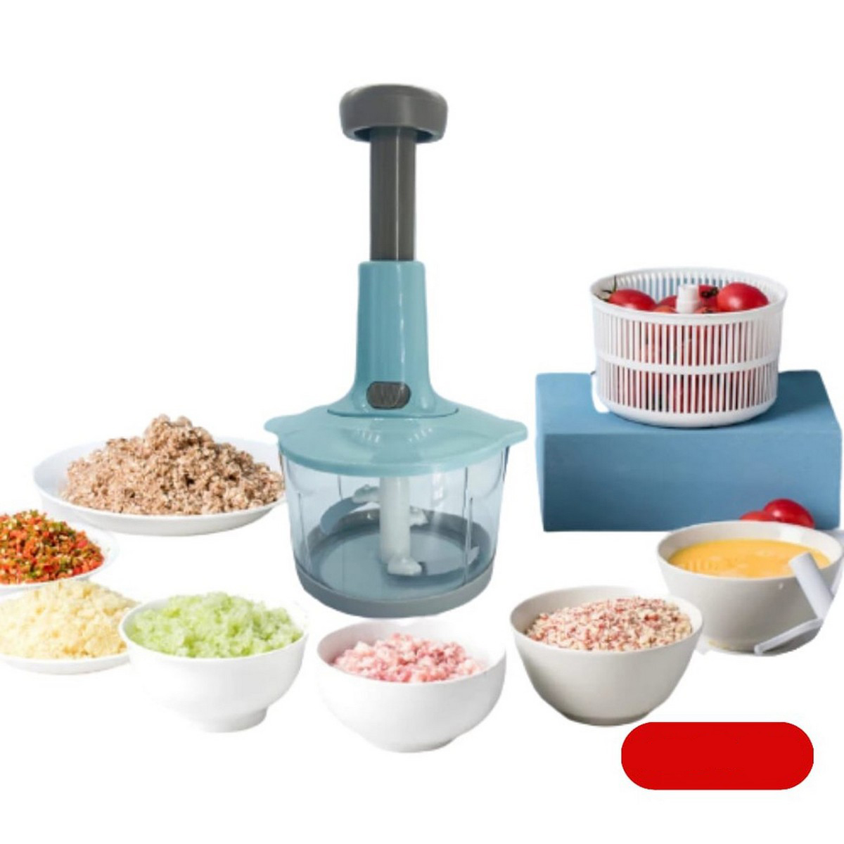 Multi funtion grinder Hand pushing cooker Food meat vegetable chopper. 