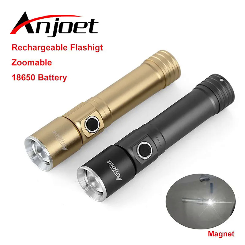Mini Tactical Flashlight Rejected 7W CREE 1000LM Waterproof Lanterna LED 3 Modes Zoomable Torch 18650 battery Torch Lamp