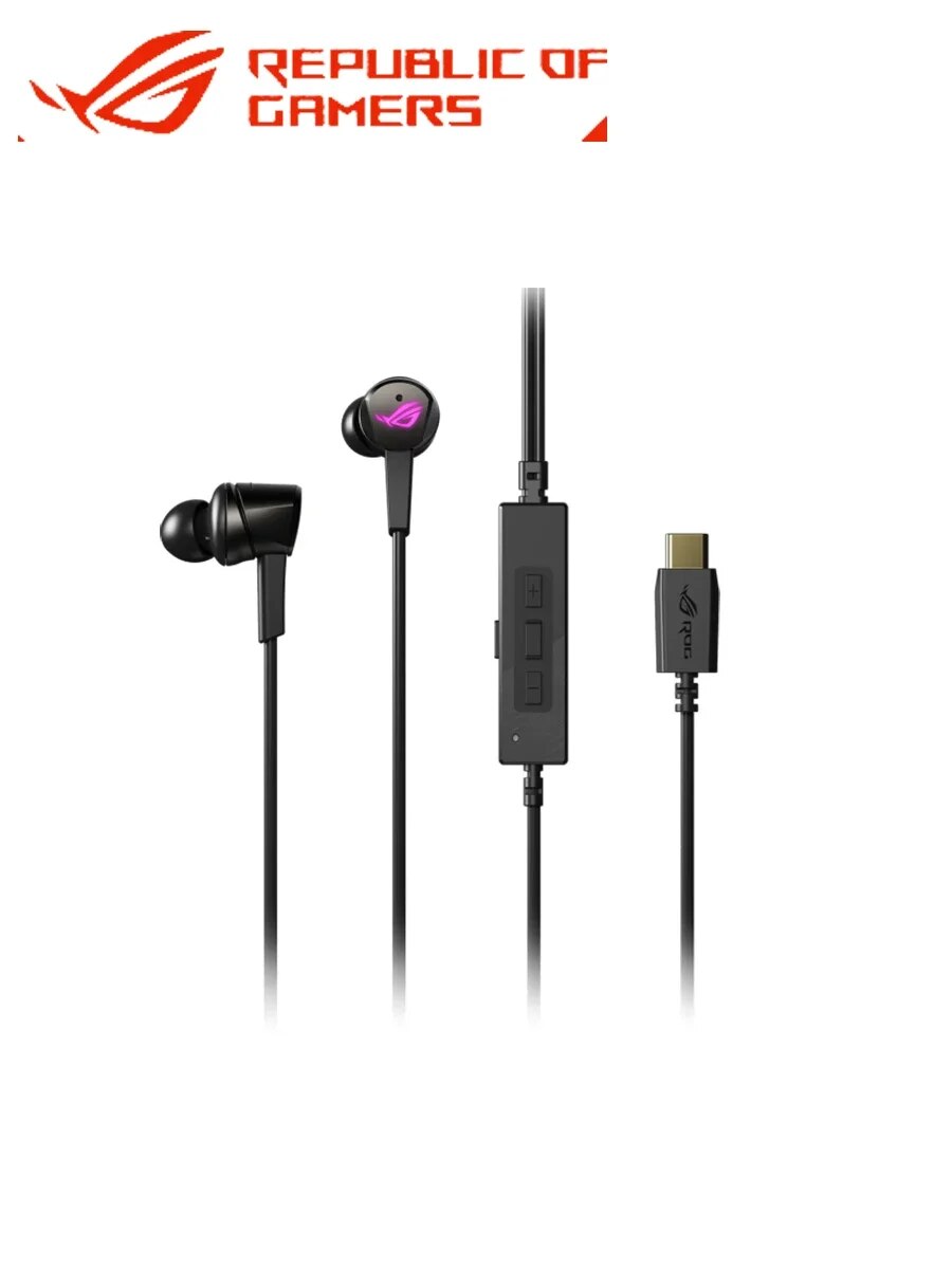 Asus Rog Cetra II RGB Noise Reduction Wired Delay Free Gaming Earphones With Usb-C Aura Synchronized Lighting For Pc/Nintendo. 