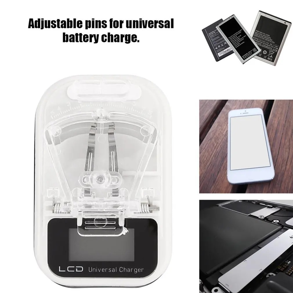 Universal Battery Charger Travel USB Wall Charging With LCD Display For Mobile Cell Phone Camera For Nokia For Samsung. 