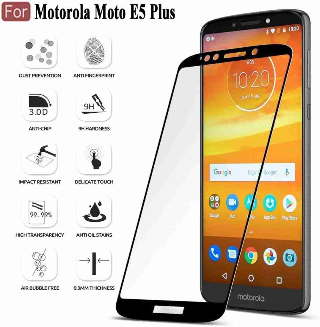 9H Full Glue Tempered Glass Screen Protector For Motorola E5 Plus