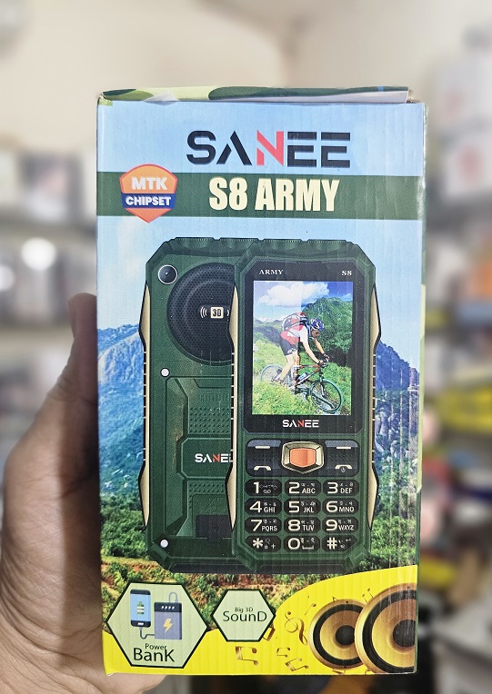 Sanee S8 Army Button Phone 6000mAh Dual Sim. 