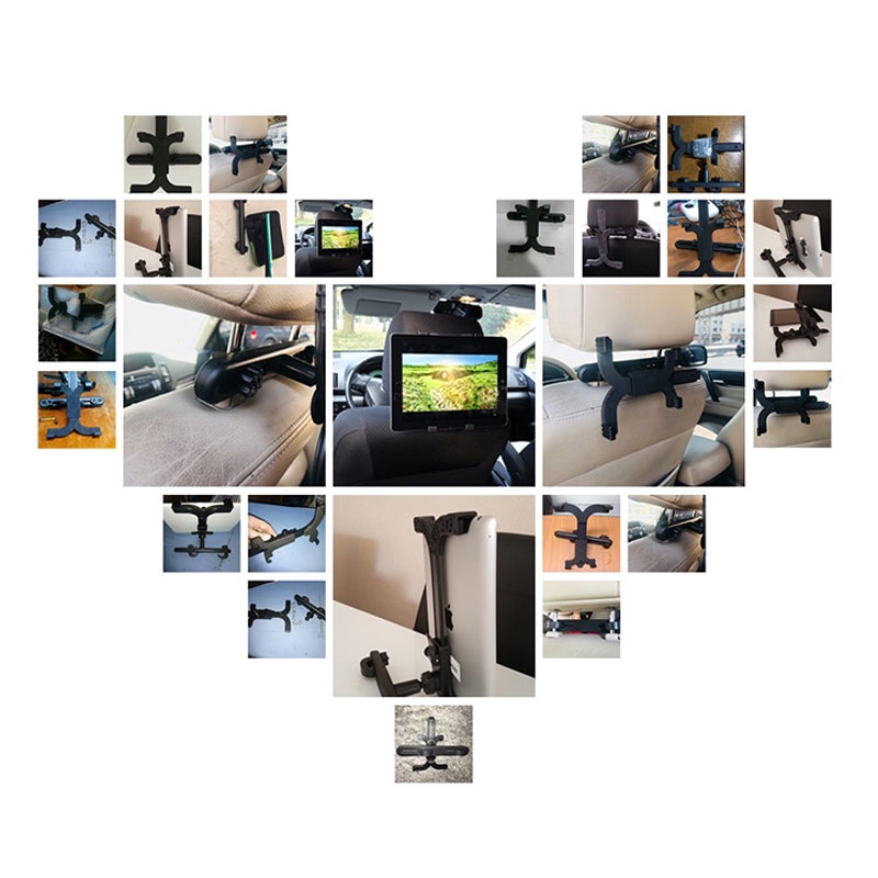 Car Back Seat Headrest Mount Holder For 11 inches iPad Pro 2020/2021 for iPad 2021 for iPad 2 iPad3 iPad 4 for iPad Air 4/5/6 for iPad mini 2021 AIR Tablet SAMSUNG Tablet PC Stands. 