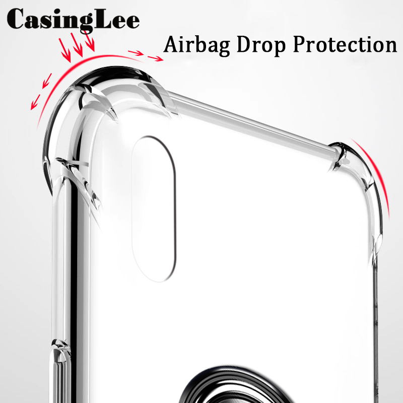 Protect Cover For Realme C25S Soft Case Clear Transparent Airbag Protector Shockproof Car Magnetic Holder Back Cover Realme C25S Phone Cases