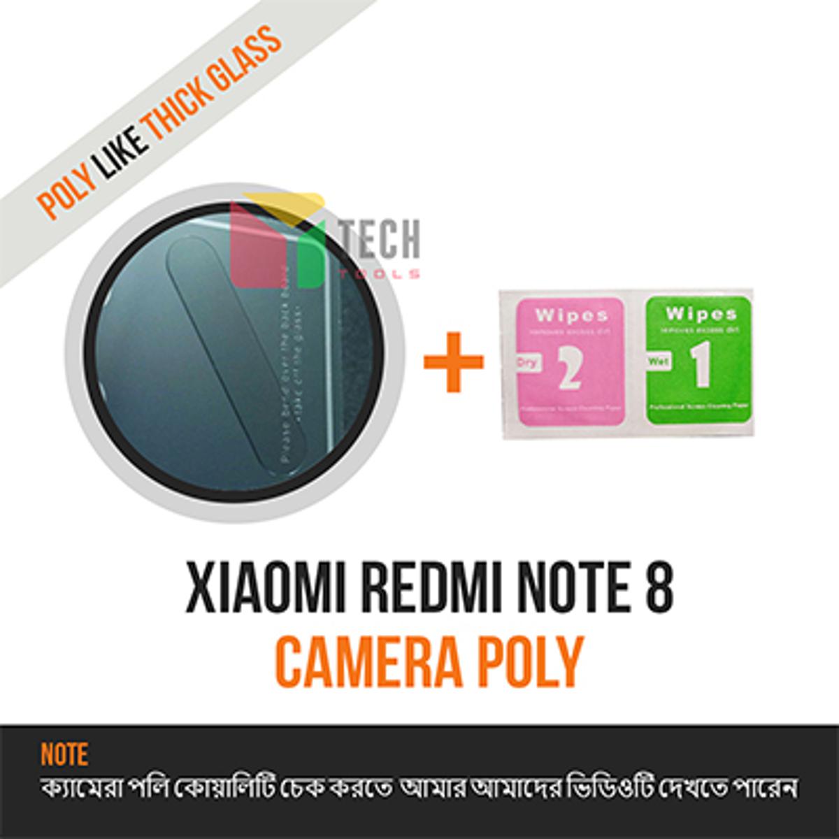 For Xiaomi Redmi Note 8  Full Cover Camera Lens Screen poly protector