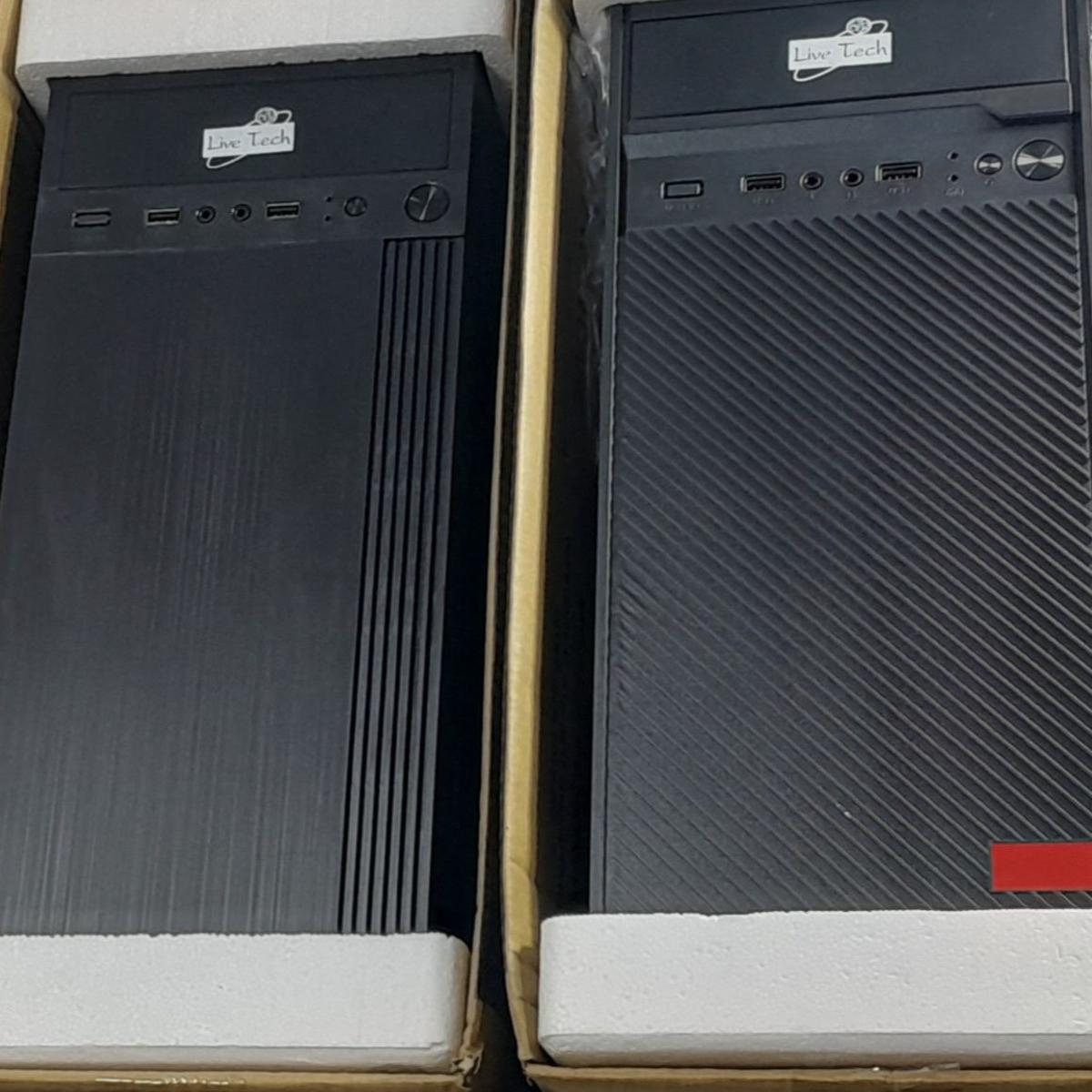 Sleek And Efficient- Live Tech Atx Thermal Casing In Black - Optimal Cooling For Your System