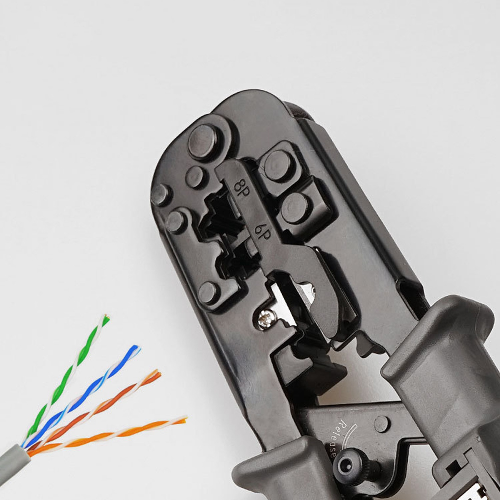 RJ45 Network Cable Crimper Cable Tester Ratchet Tool 8P 6P 4P Tester for RJ45/RJ12/RJ11 Tester Stripper. 