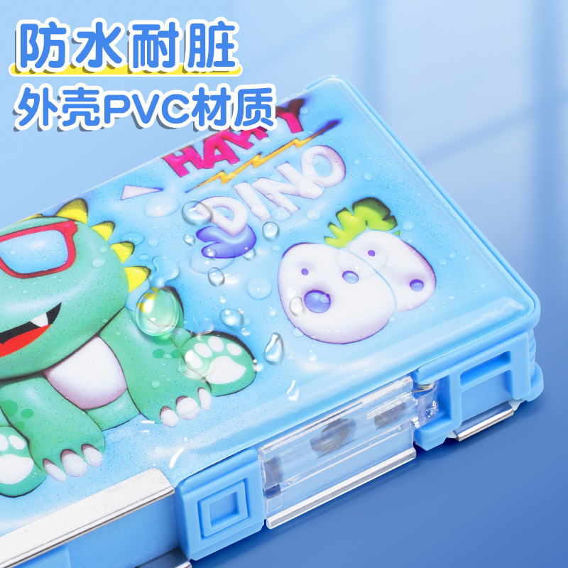 Multi functional Stationery 2024 New Internet Celebrity Automatic Pencil Box for Boys and Elementary School Students. 
